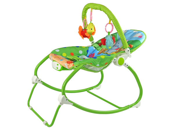 Rocking Chair 2in1 Green Sounds Vibration