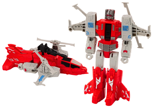 Roboter-Helikopter 2in1 Transformation X-Warrior Rot