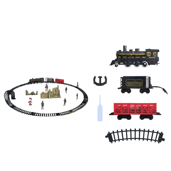 Electric Train Train Locomotive Wagons Tracks Lights Sounds