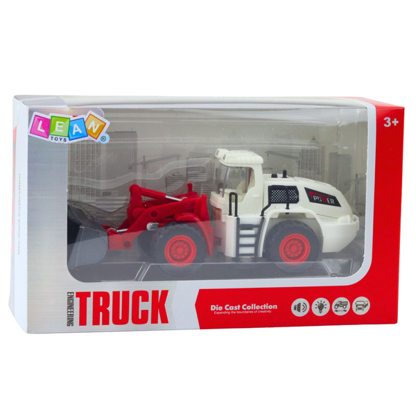 Baufahrzeug Bagger Bulldozer Bewegliche Metallschaufel Lichter Geräusche