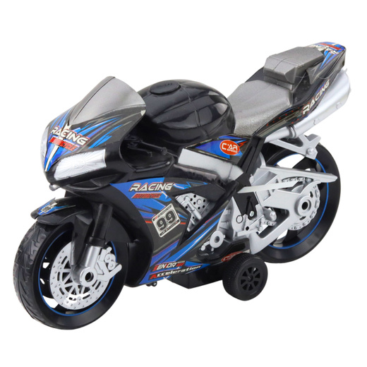 Rennrad Racer Drive Lichter Sounds Schwarz Blau