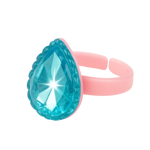 Schönheitsset Kinderringe mit farbigen Diamanten, 50 Stück.