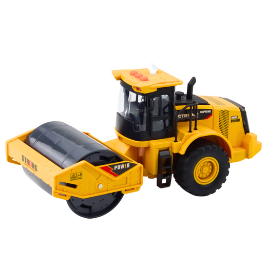 Road Roller Rotating Turning Lights Sounds Yellow