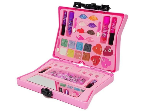 Suitcase With Cosmetics For Girls Eyeshadows Nail Polish