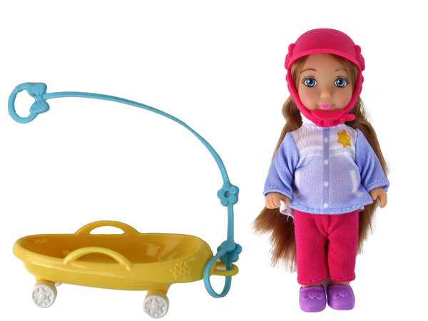 Anlily Dolls Mom With Daughter Sledding Sleigh Set