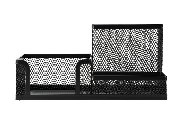 Office Supplies Organizer Container Metal Black