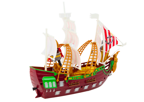 Roman Ship Romans Lights Sounds Catapult Palm Trees