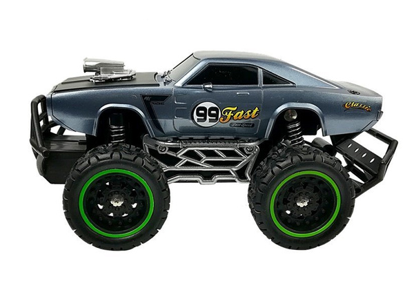 Remote controlled Car Off-road R/C Blue High Wheels