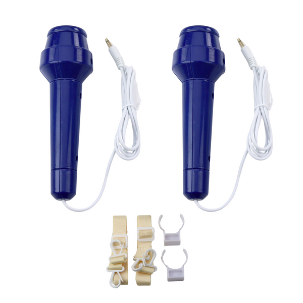 Zestaw Karaoke Dwa Mikrofony Głośnik Bluetooth MP3 Nagrywanie LED