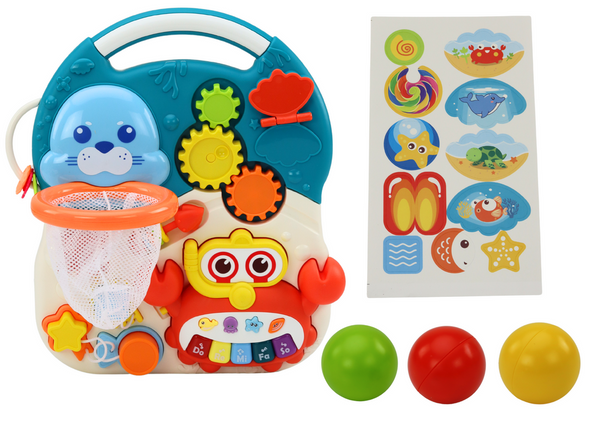 Walker Educational Pushchair Table 2in1 Interactive Panel Blue