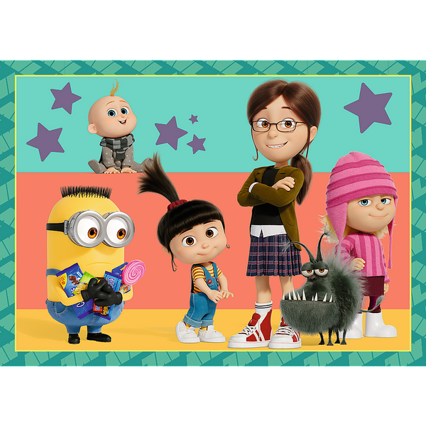 Puzzle - 4 in 1 - Verrückte Minions Trefl 34648