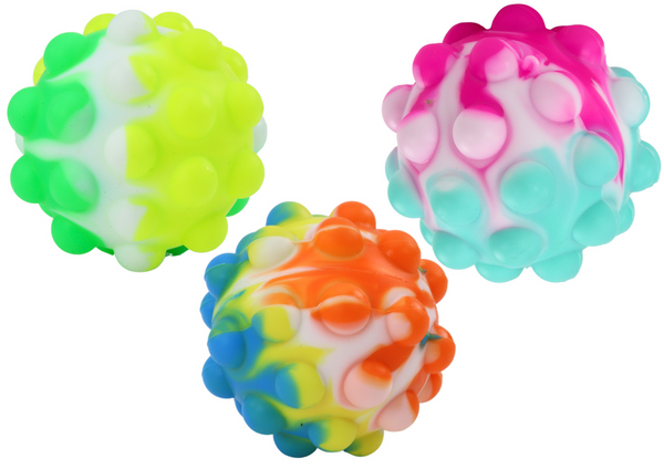 Sinnesball mit leuchtenden, bunten Einsätzen, 6 cm