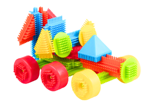 Set of Blocks in a Box of 200 Multicolored Elements