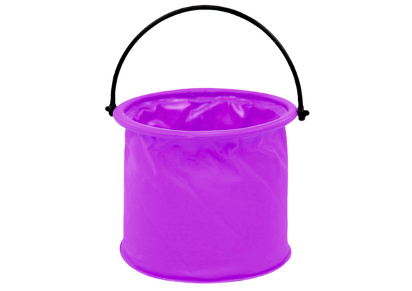 Folding Bucket Multifunctional PVC For Water Purple