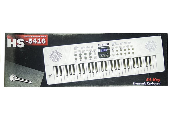 Keyboard Organs HS5416 54 Keys White 70 cm