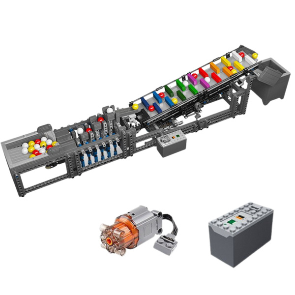 Bausteine Kugelbahn mit Elektromotor 1281 Stk.