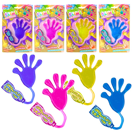 Slime Mix Sticky Rubber Paw Flexible Handle