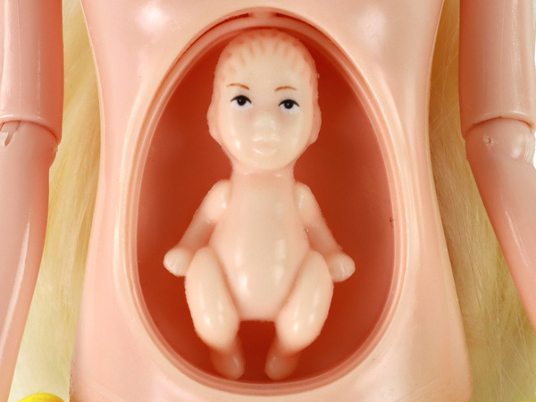 Doll Pregnant Mom Baby Doll Yellow Pregnancy