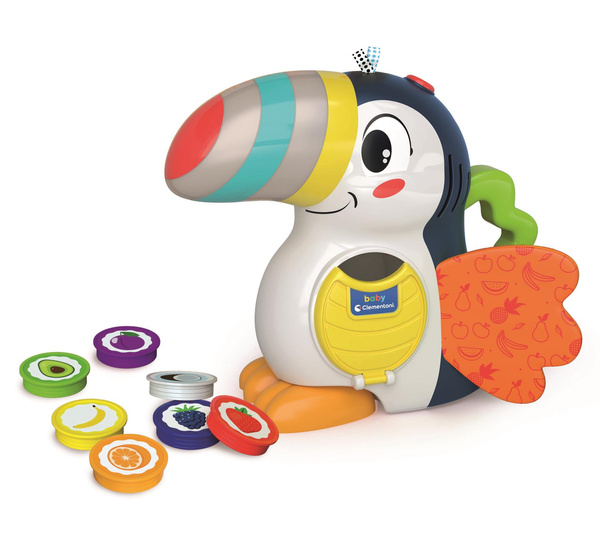 Interactive Toy Toucan Adrian: Fruits & Colors Polish Version Clementoni 50383