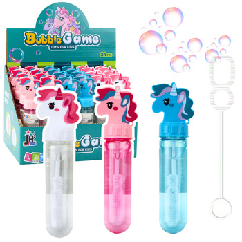 Einhorn-Seifenblasen 3 Löcher Mix Farben 30ml