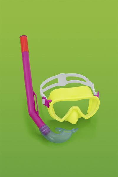 Diving Kit Yellow Mask, Fins, Tube Bestway 25039