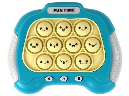 Sensorische Spielkonsole, batteriebetrieben, Pop-It-Lichter, klingt blau