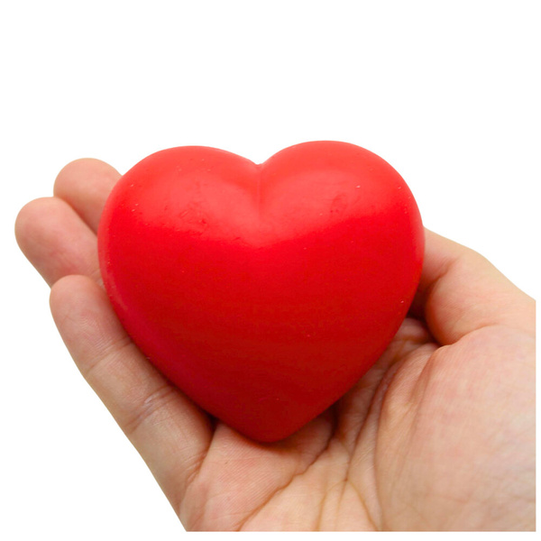 Anti-Stress Ball Squeeze Heart Red
