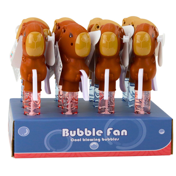 Capybara Soap Bubbles Pinwheel 2 in 1 Wand 3 Eyes For Bubbles 19cm Mix