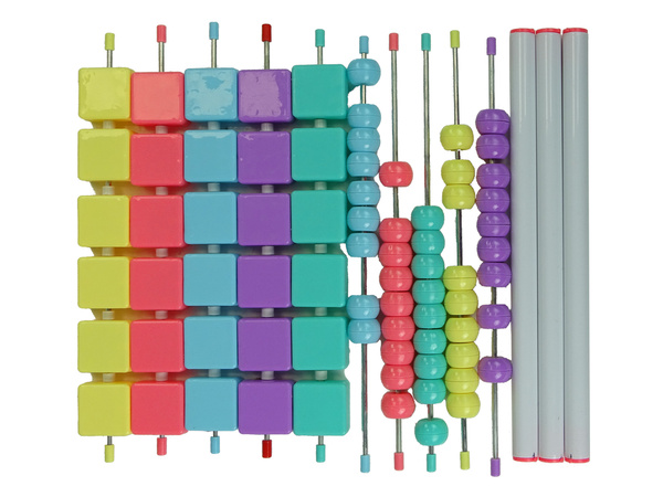 Lernregal Dreieck Zähler Buchstaben Objekte Tiere