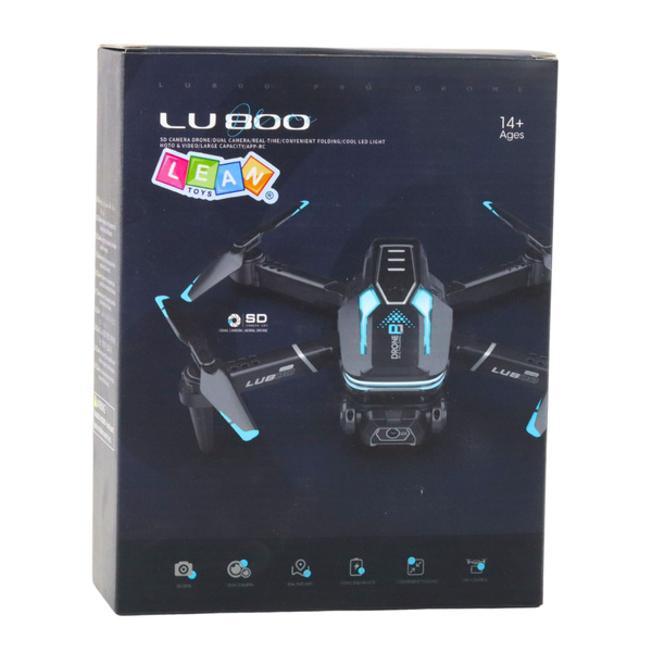 Ferngesteuerte Drohne LU800 Kamera LED-Leuchten Blau