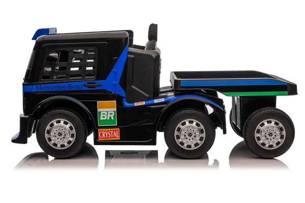 Battery Car Mercedes XMX622B Semi-trailer Navy Blue LCD