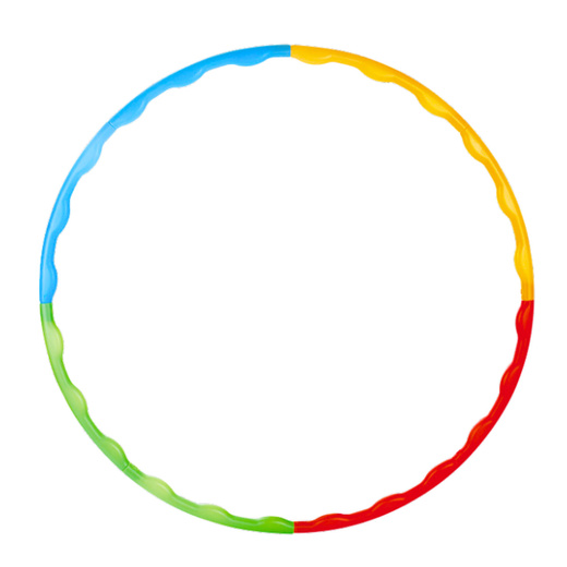 Hula-Hoop-Reifen mit Nieten, faltbar, bunt, 8 Stück, 60 cm