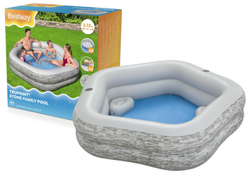 Inflatable Garden Pool 213x 206x 53 cm Bestway 54423