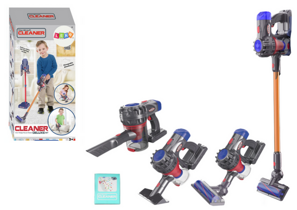 Upright Toy Vacuum Cleaner Lights Sounds Black