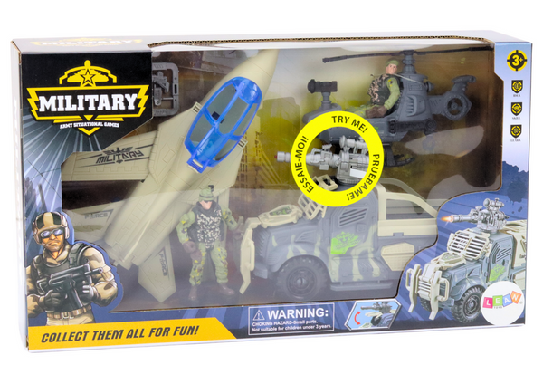 Militär-Set, Militär-Kampffahrzeug, Kämpfer, Soldaten, Zubehör, Geräusche