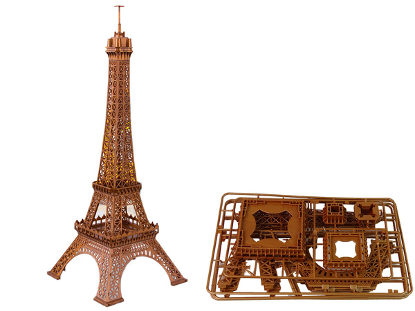 Construction crane Controlled by R/C remote control 90 cm high Eiffel Tower construction