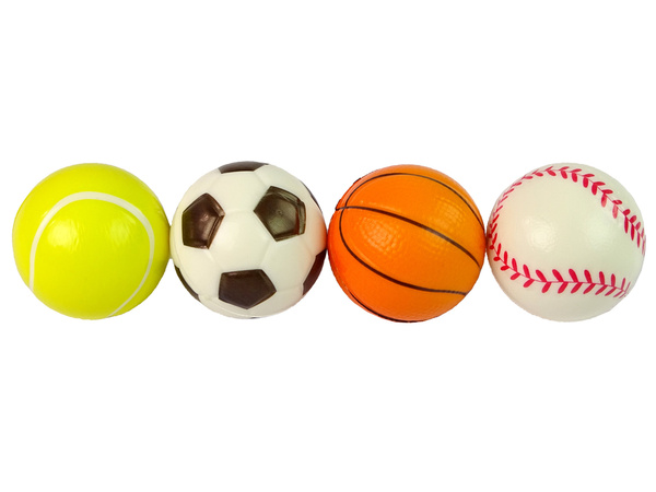 Set of Soft Balls 4 pcs. Sport Golf Tennis Football