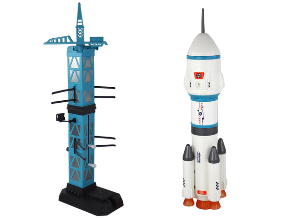 Toy Space Mission Rocket Astronauts Launcher 15 Elemente