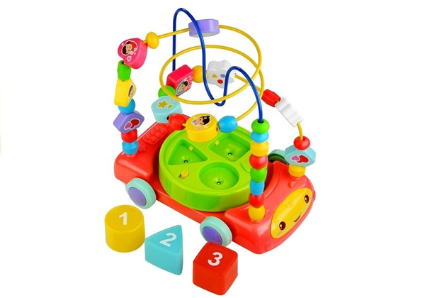 Motorikschleife 3in1 Auto Motorikspiel Spielzeug für Babys