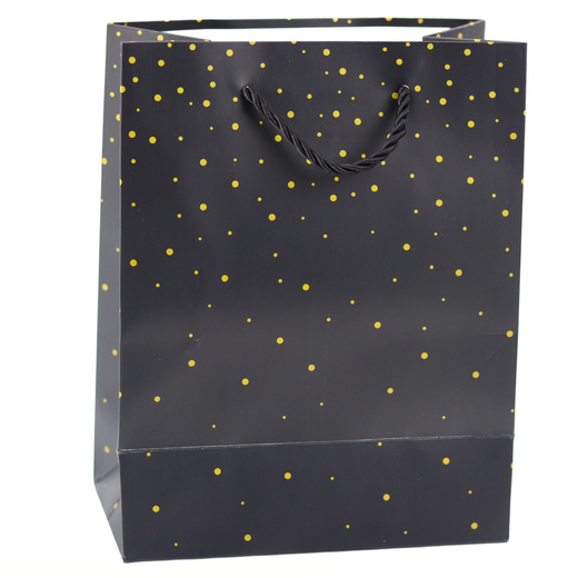 Gift Bag With Gold Dots 23 x 18 x 10.5 cm