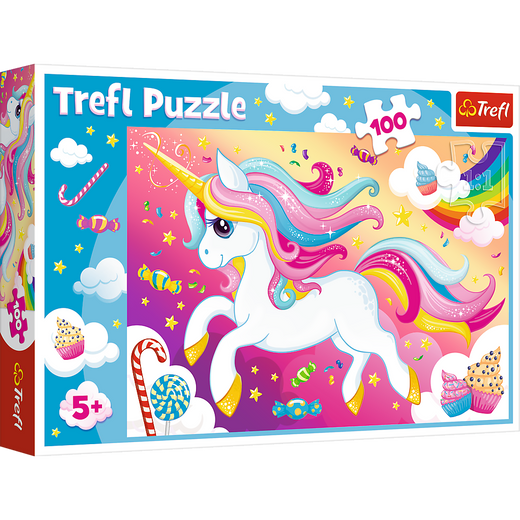 Puzzle - 100 - Piękny jednorożec - Trefl 16386