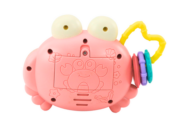 Krabbenkamera-Rassel, batteriebetriebener Projektor, klingt rosa