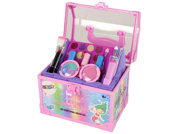 Beauty Set Nail Lacquers Eyeshadows Pink Trunk