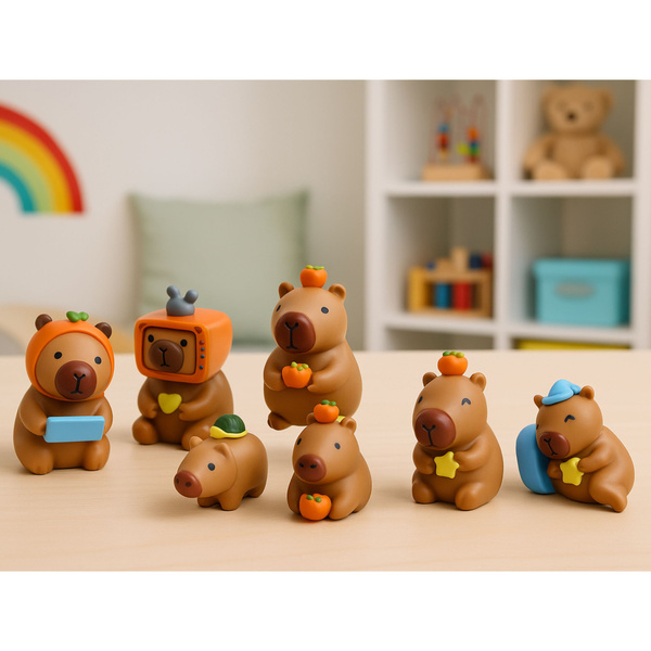 Surprise Capybara Figurine Toy Blind Box Mix