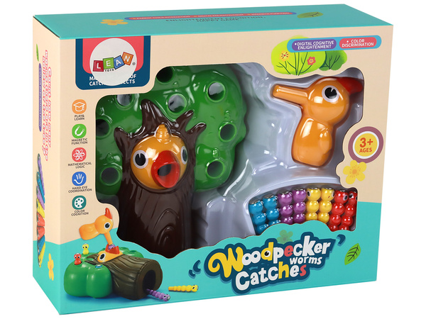 Magnetic Arcade Game: Catch the Worm and Feed the Bird