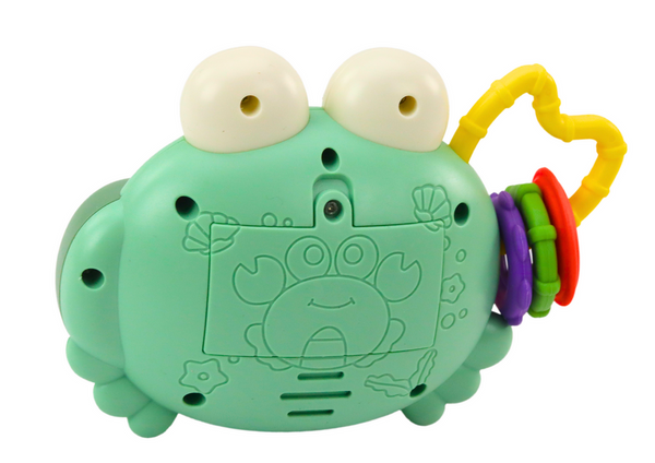 Crab Camera Rattle Projector Battery Operated Sounds Green