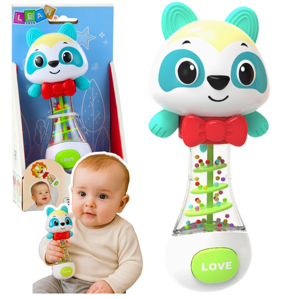 Rasselspielzeug für Babys, Teddybär mit bunten Bällen