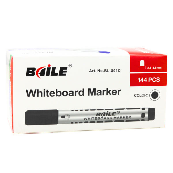 Set of Black Dry Erase Board Markers 12pcs
