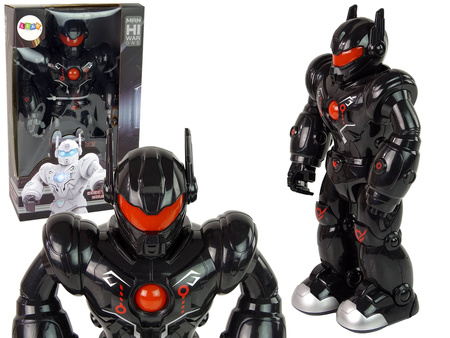 Interaktiver Roboter geht Ton Lichter Schwarz