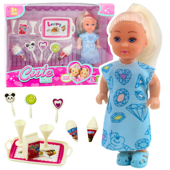 Mini Doll Sweet Accessories Blue Dress Set